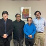 Mg. Felipe Bustos junto a la comisión examinadora de su trabajo de Magister