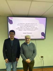 Mg. Carlos Troncoso junto a su Director de Tesis Mg. Jaime Garrido