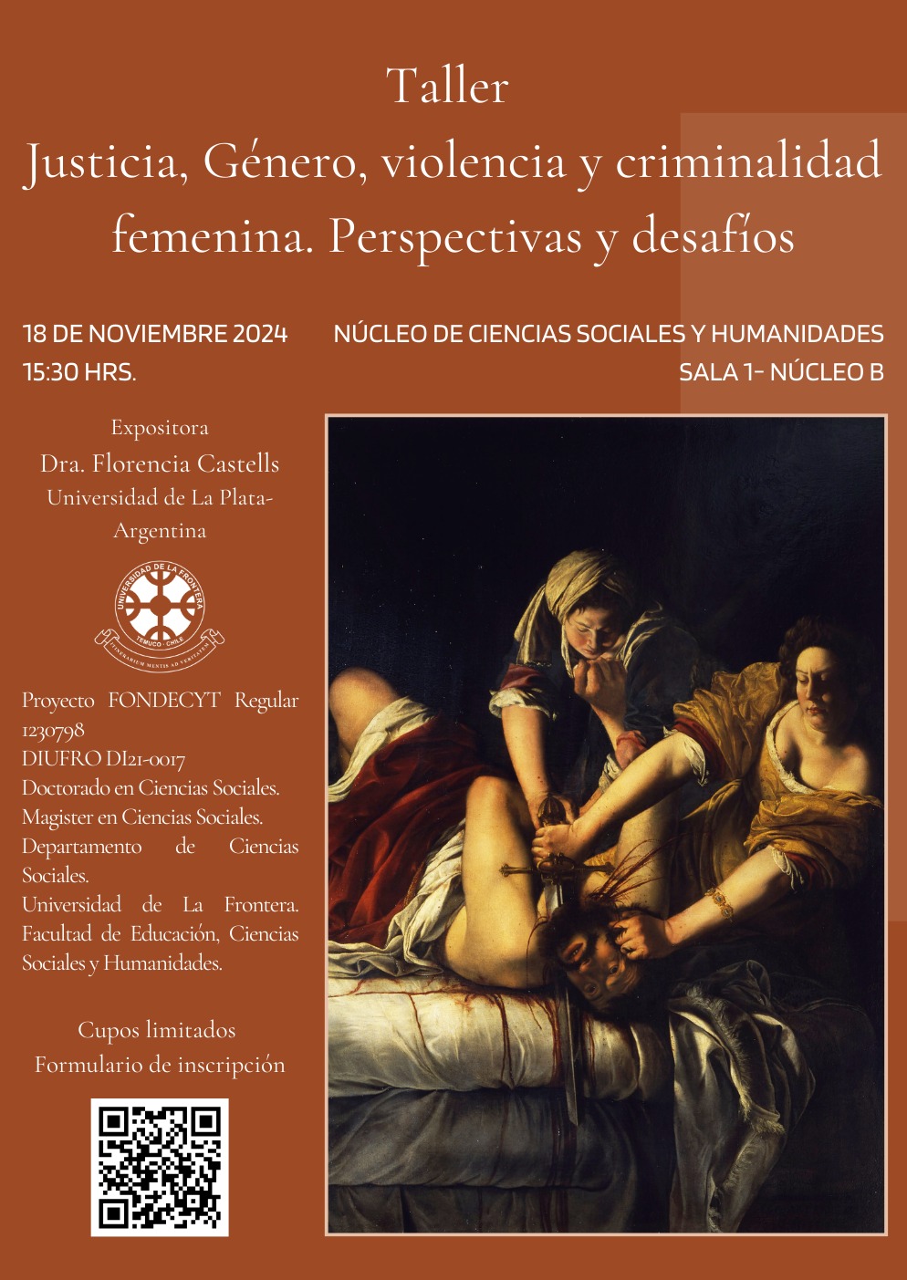 Taller Justicia, Genero violencia y criminalidad femenina (NUCLEO DE CS. SS. SALA 1)